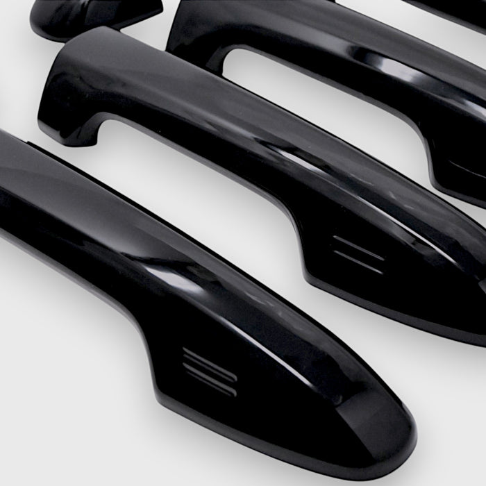 Chrome Delete Gloss Black Door Handle Cover Keyless Sensors - DH6316BLK