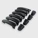 chrome delete black door handle covers side view