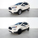 Ford SUV before and after chrome delete trim accessories