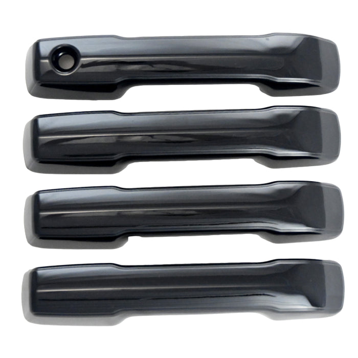 Trim Illusion DH6333BLK Chrome Delete Door Handle Cover for 25-26 Toyota 4Runner - Snap-on W/Tape Gloss Black ABS Plastic 4 PCS Kit U.S. Patented