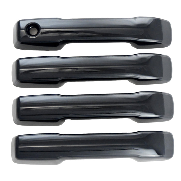 Trim Illusion DH6333BLK Chrome Delete Door Handle Cover for 24-26 Toyota Tacoma - Snap-on W/Tape Gloss Black ABS Plastic 4 PCS Kit U.S. Patented