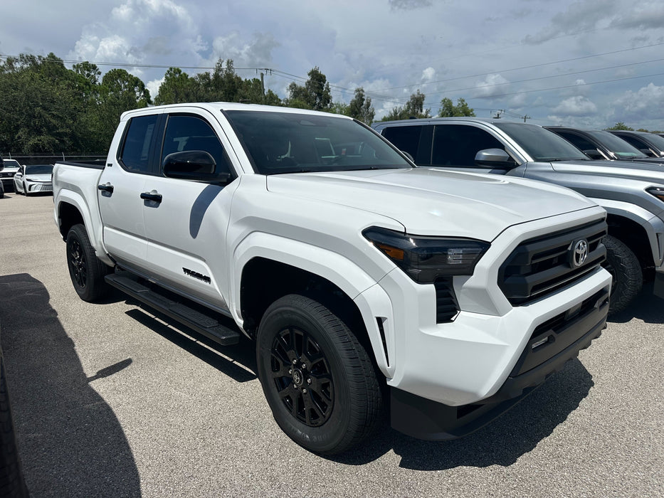 White Tundra with chrome delete trim accessories