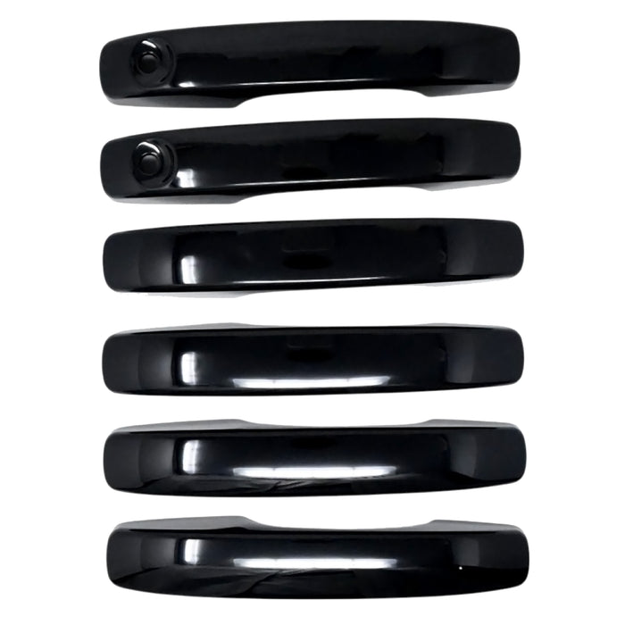 Trim Illusion DH6343BLK Chrome Delete Door Handle Cover for 24-26 Ford Ranger | Fits XL, XLT, Raptor and Lariat. Snap-on W/Tape Gloss Black ABS Door Handle Cover 6 PCS kit. U.S. Patented