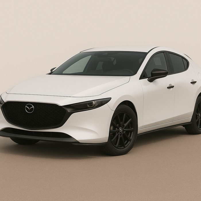 chrome delete door handle cover for mazda 3 installed