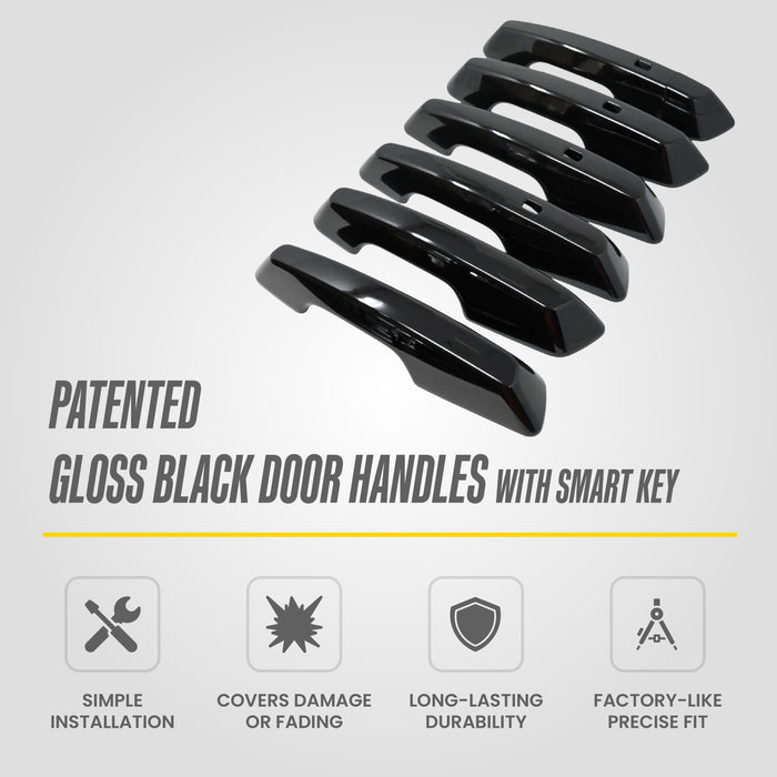 Chrome Delete Door Handle Cover for GMC Acadia