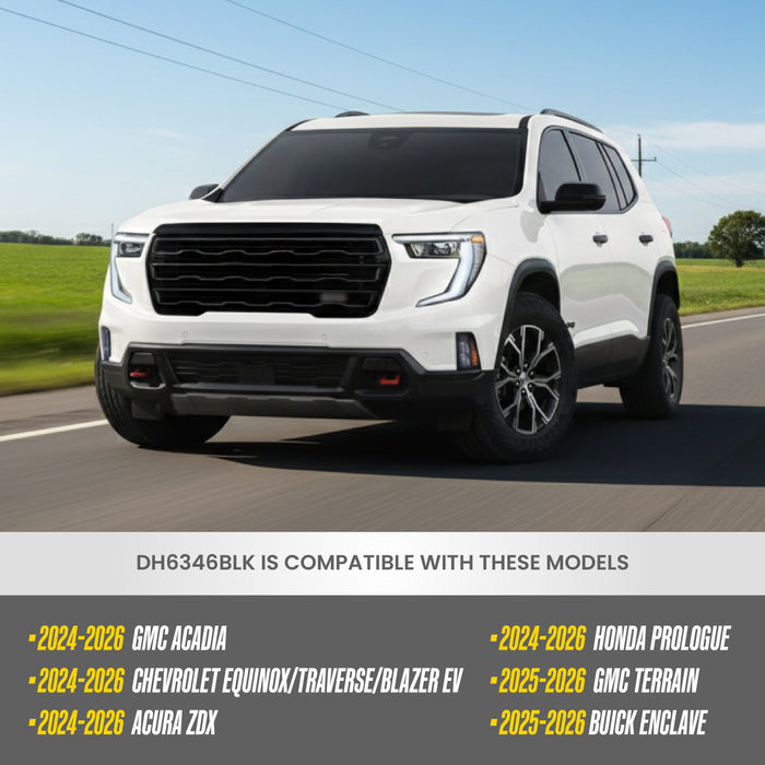 Chrome Delete Door Handle Cover for GMC Acadia