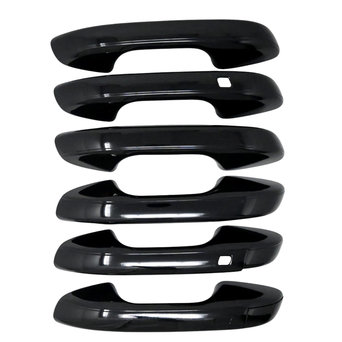 Snap-on Door Handle Covers Gloss Black Overlay with Smart Key