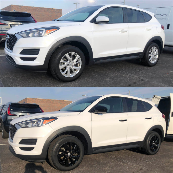 Before and after chrome delete trim accessories