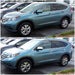Honda CRV before and after chrome trim accessories