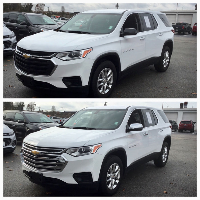 Traverse before and after chrome trim accessories