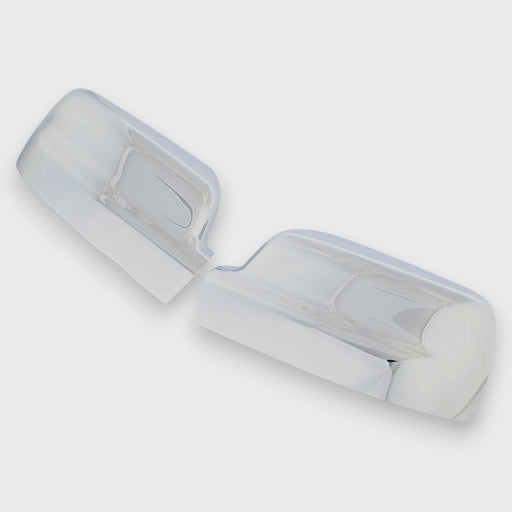 Chrome mirror cover side view