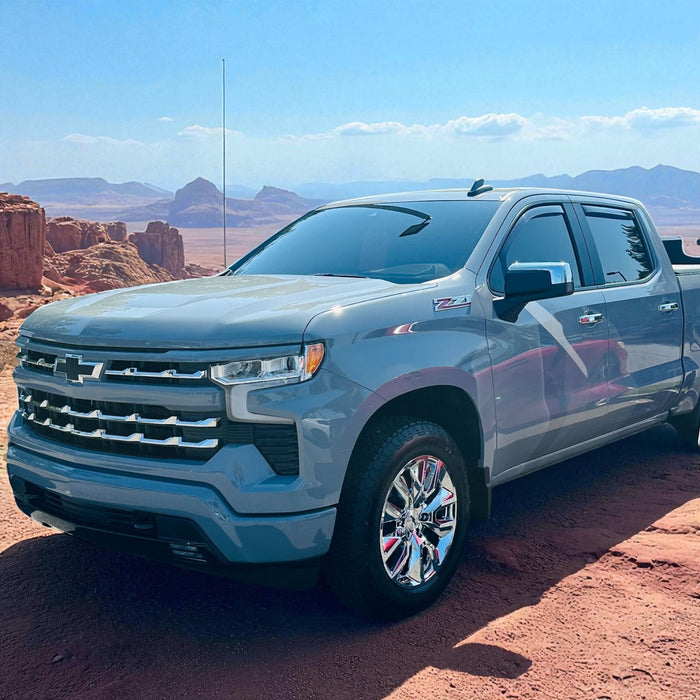 Silverado with chrome trim accessories