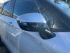 Close view of chrome mirror cover installed on Outlander