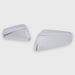 side view of chrome mirror covers