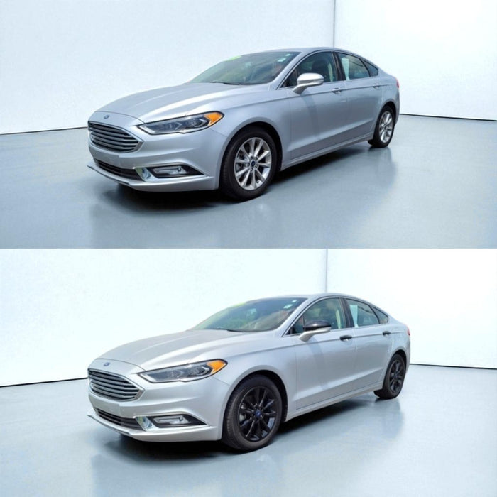 Ford Fusion Before and after chrome delete trim