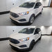 Ford Edge before and after chrome delete trim