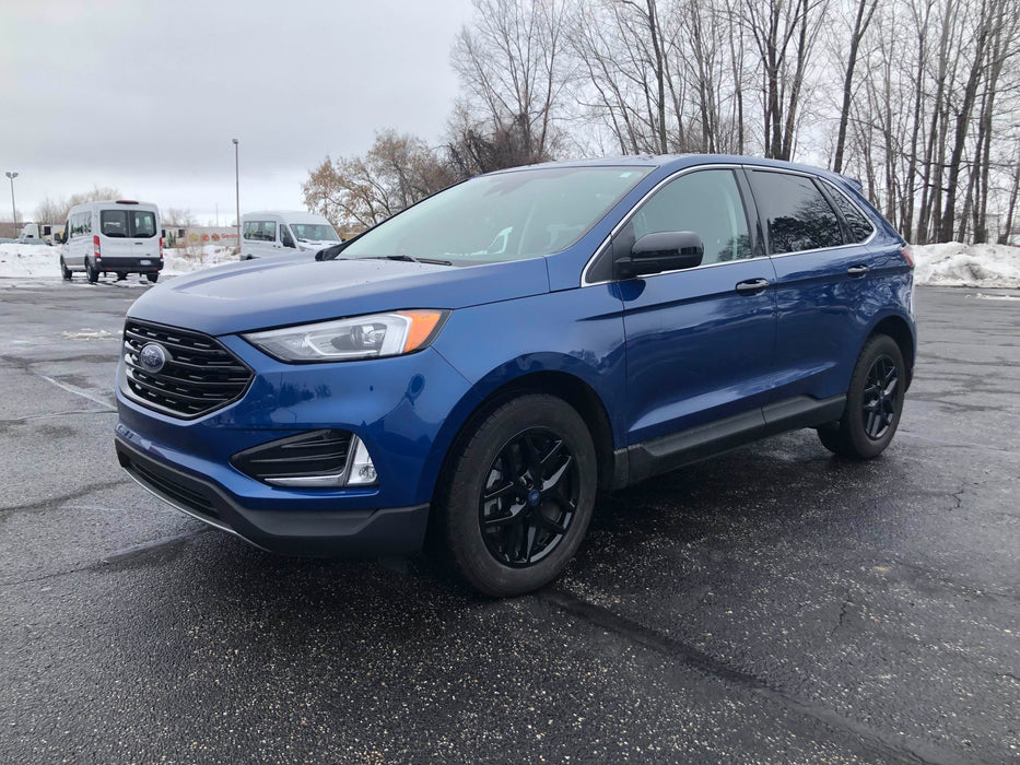 Ford Edge with chrome delete trim installed