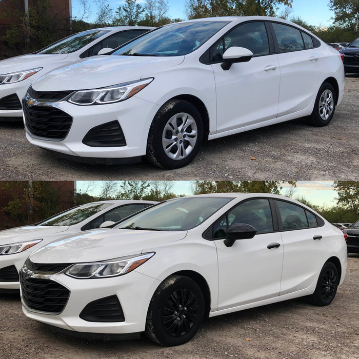 Chevy before and after chrome delete trim accessories