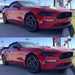 Ford Mustang before and after chrome delete trim