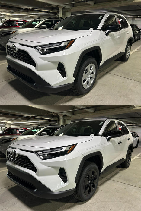 Rav4 before and after chrome delete trim accessories