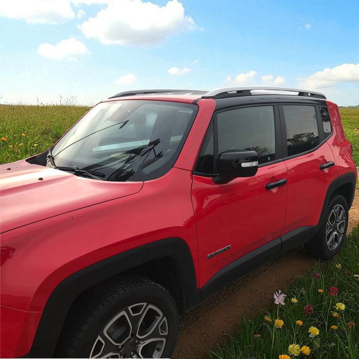 Jeep Renegade with chrome delete trim installed