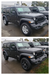 Jeep Wrangler before and after chrome delete trim accessories