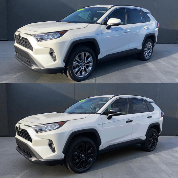 Chrome Delete Gloss Black Replacement Mirror Cover With Turn Signal Top - MC6301BLK