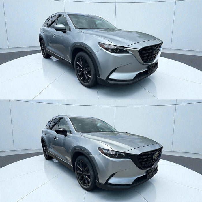 Mazda before and after chrome delete trim accessories