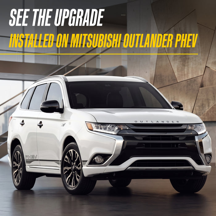 Trim Illusion MC6354BLK Chrome Delete Mirror Cover for 22-25 Mitsubishi Outlander PHEV - Tape-on Gloss Black ABS Mirror Cover. 2 PCS U.S. Patented