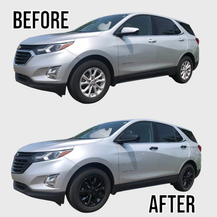 Chrome Delete Gloss Black Replacement Mirror Cover - Chevrolet Equinox