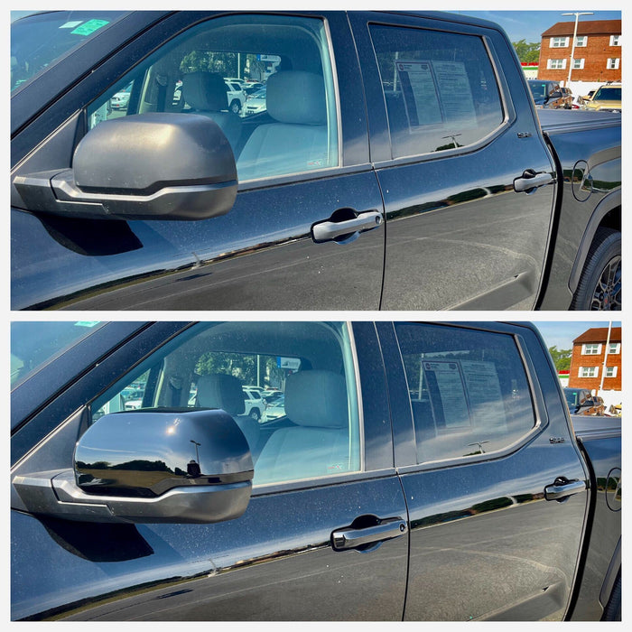 before and after chrome delete trim accessories installed