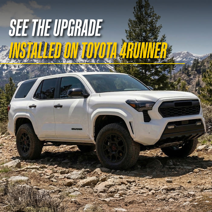 Trim Illusion MC6374BLK Chrome Delete Mirror Cover for 25-26 Toyota 4Runner - Replacement Gloss Black ABS Mirror Cover. 2 PCS kit. U.S. Patented