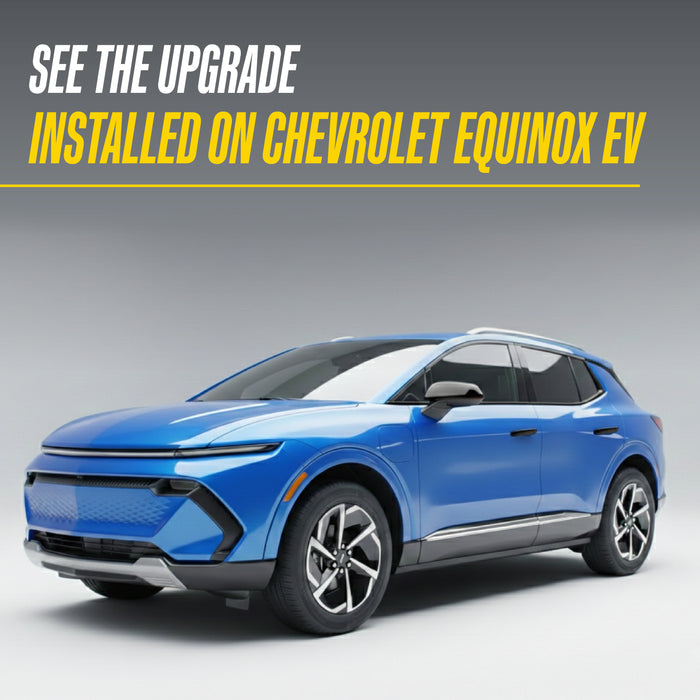 Chrome Delete Mirror Covers for 2024–2025 Chevrolet Equinox EV – Gloss Black Blackout Trim Accessory