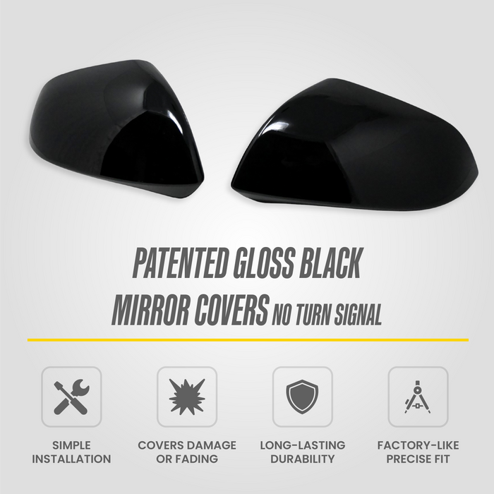 Chevrolet Blazer EV Chrome Delete Gloss Black Mirror Covers