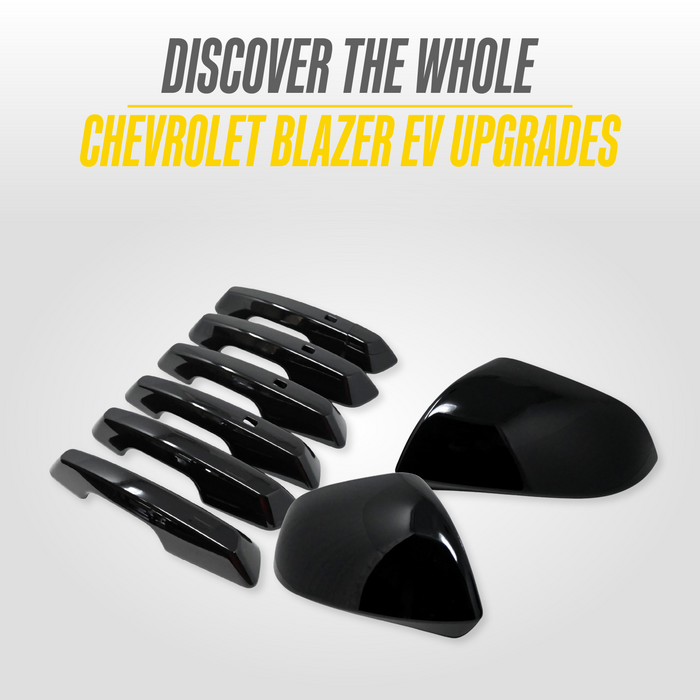 Chevrolet Blazer EV Chrome Delete Gloss Black Mirror Covers