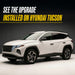 Hyundai Tucson Chrome Delete Gloss Black Mirror Covers