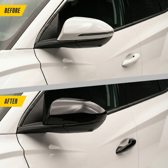 Hyundai Tucson Chrome Delete Gloss Black Mirror Covers