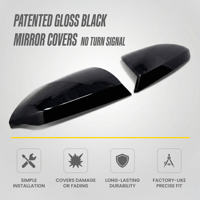 Hyundai Tucson Chrome Delete Gloss Black Mirror Covers