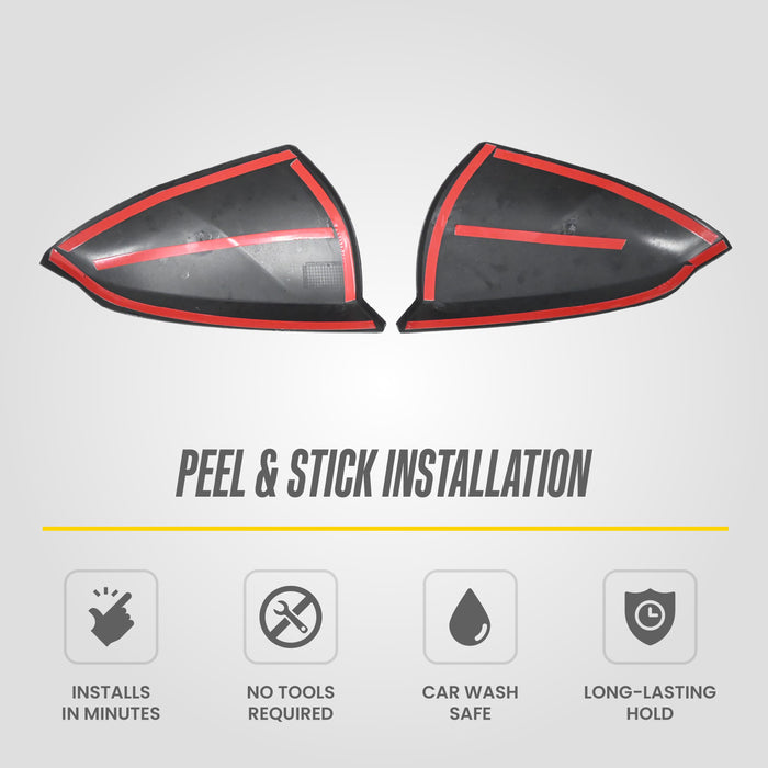 Hyundai Tucson Chrome Delete Gloss Black Mirror Covers