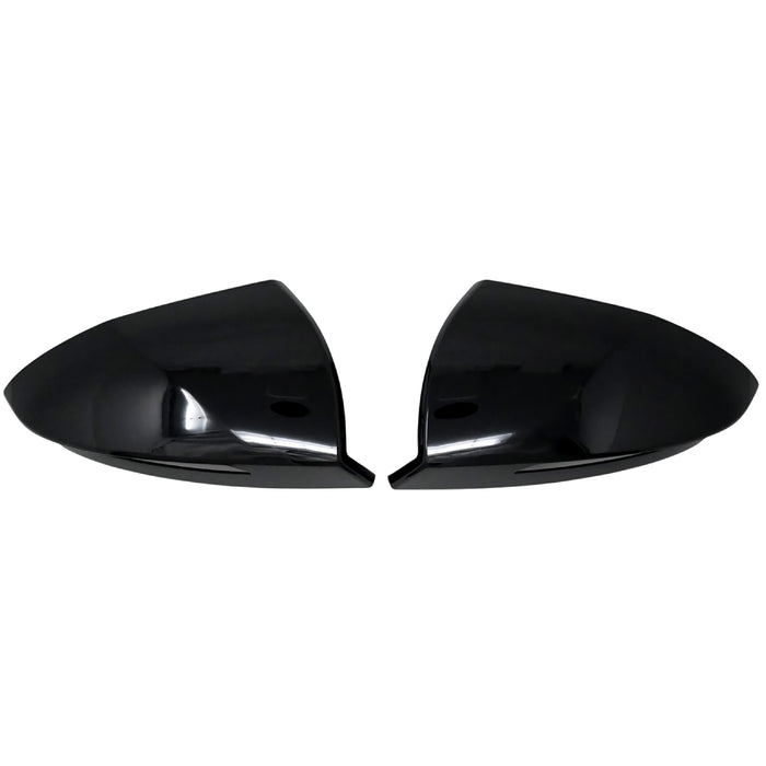 Mirror Cover Overlay Gloss Black Caps No Turn Signals 2 PC - MC6386BLK