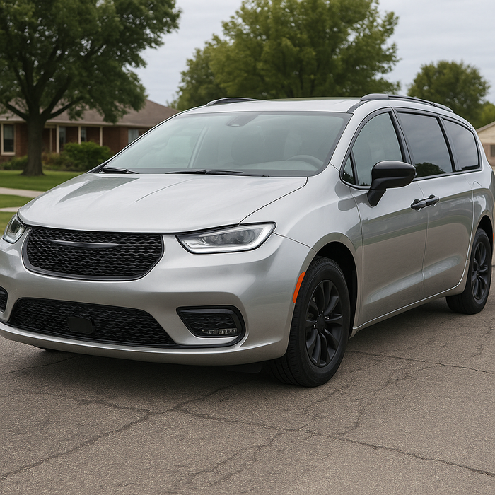 Chrysler Pacifica with chrome delete trim accessories