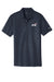 Navy polo shirt with a Chrome Enhancements logo on a white background