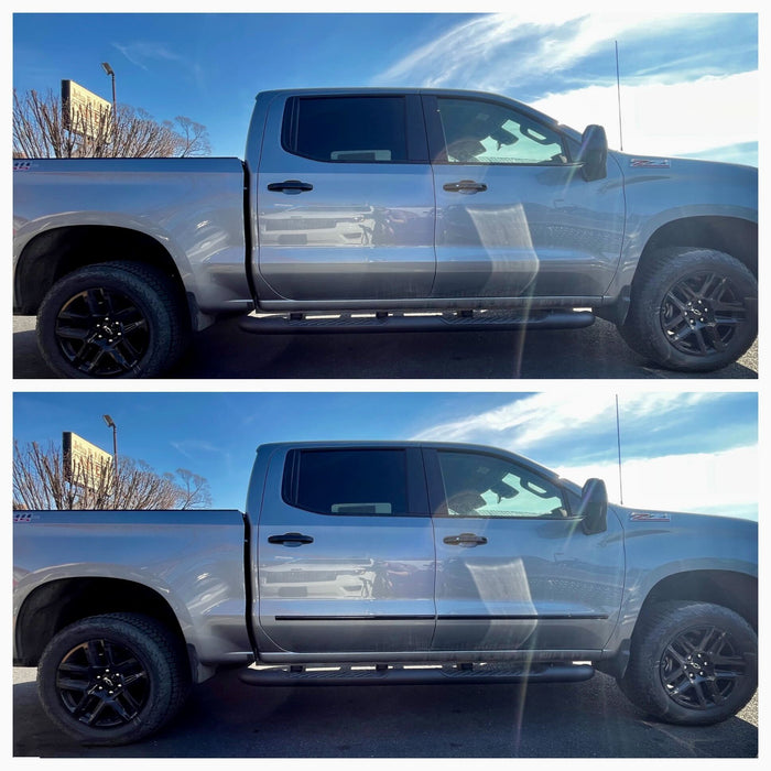 chevy silverado with black side molding