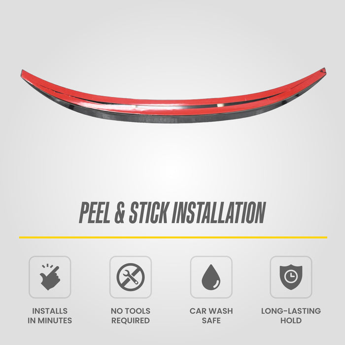 Rear Trunk Spoiler Wing Toyota Corolla Sedan 2020-2025 Gloss Black Flush Mount Tape-On Lip - SP6004BLK