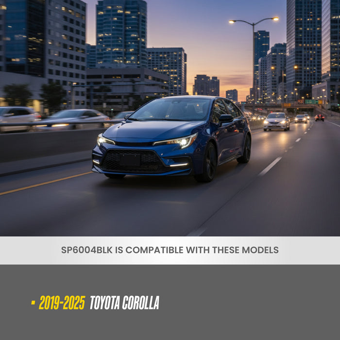 Rear Trunk Spoiler Wing Toyota Corolla Sedan 2020-2025 Gloss Black Flush Mount Tape-On Lip - SP6004BLK