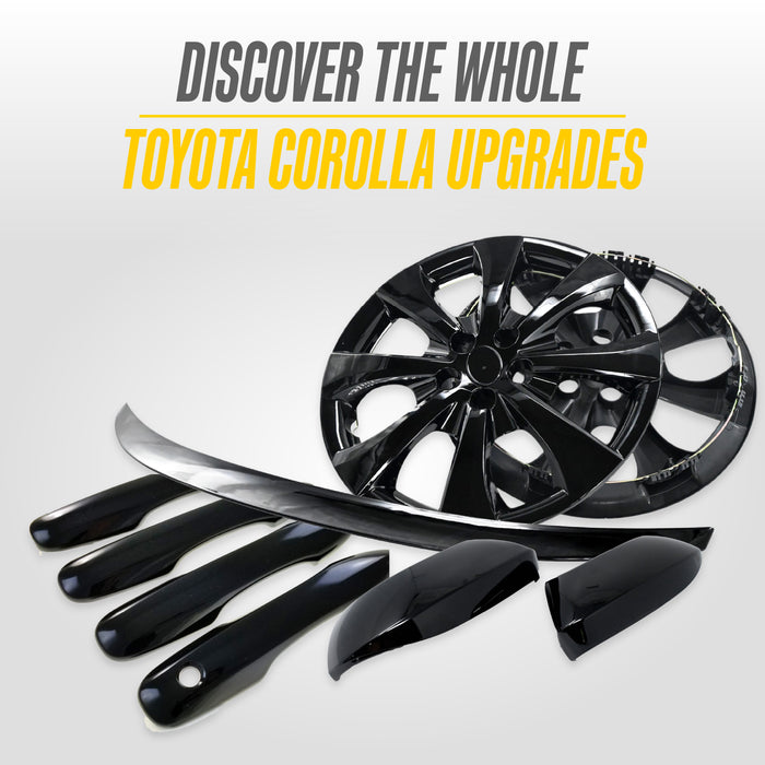 Rear Trunk Spoiler Wing Toyota Corolla Sedan 2020-2025 Gloss Black Flush Mount Tape-On Lip - SP6004BLK