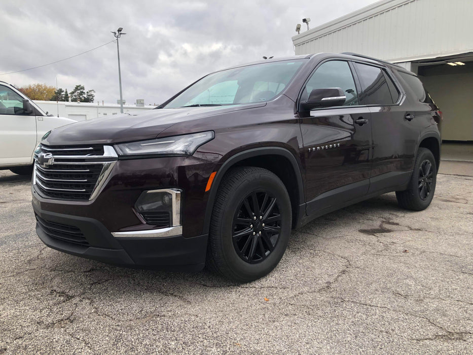 Chrome Delete Gloss Black Wheel Skin Set - Chevrolet Traverse LT