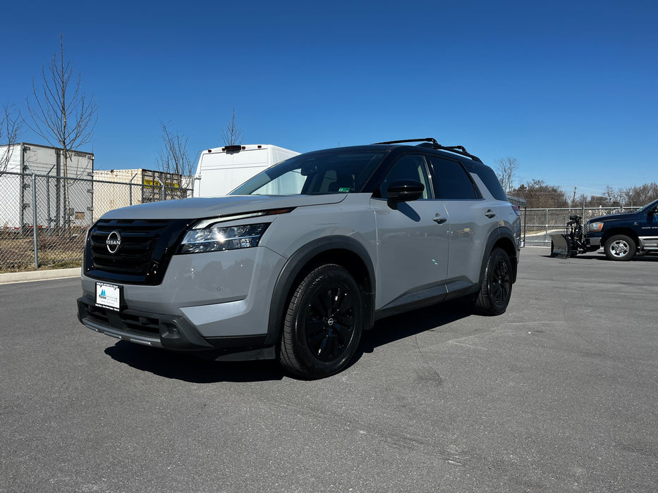 chrome delete wheel skin installed on Nissan Pathfinder