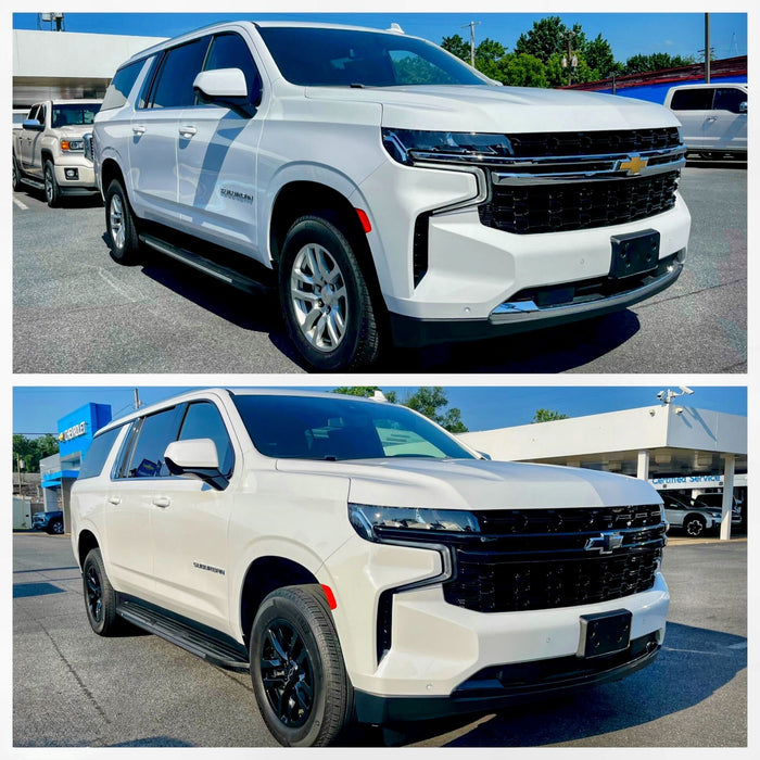 Chrome delete wheel skin installed Chevy Suburban
