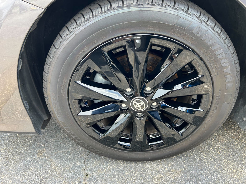 chrome delete wheel skin installed toyota